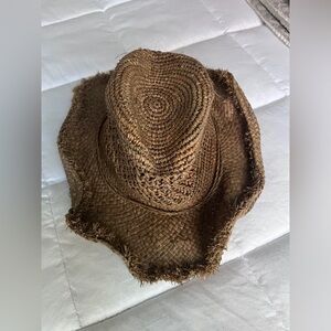 Straw cowboy hat